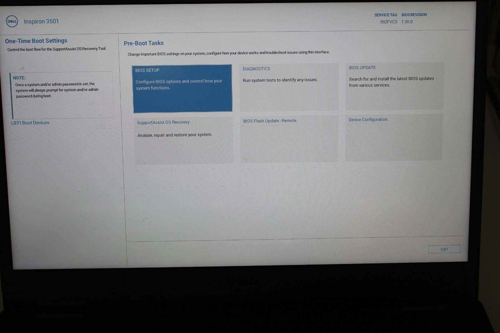 Dell Inspiron 3501 15.6in 256 GB SSD 16 GB RAM i5-1135G7 30 Day warranty No OS
