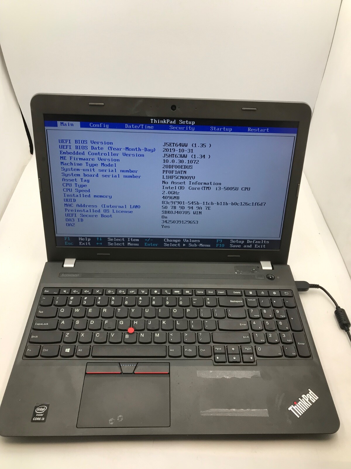 LOT OF 4 Lenovo E550/E560 15″ Intel Core i3 -Various Issues/Missing Parts -MZ