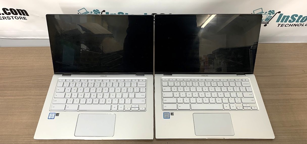 Lot 2 ASUS Chromebook Flip C434T i5-8th 1.3GHz 4gb RAM 32GB SSD 14″ FHD PARTS