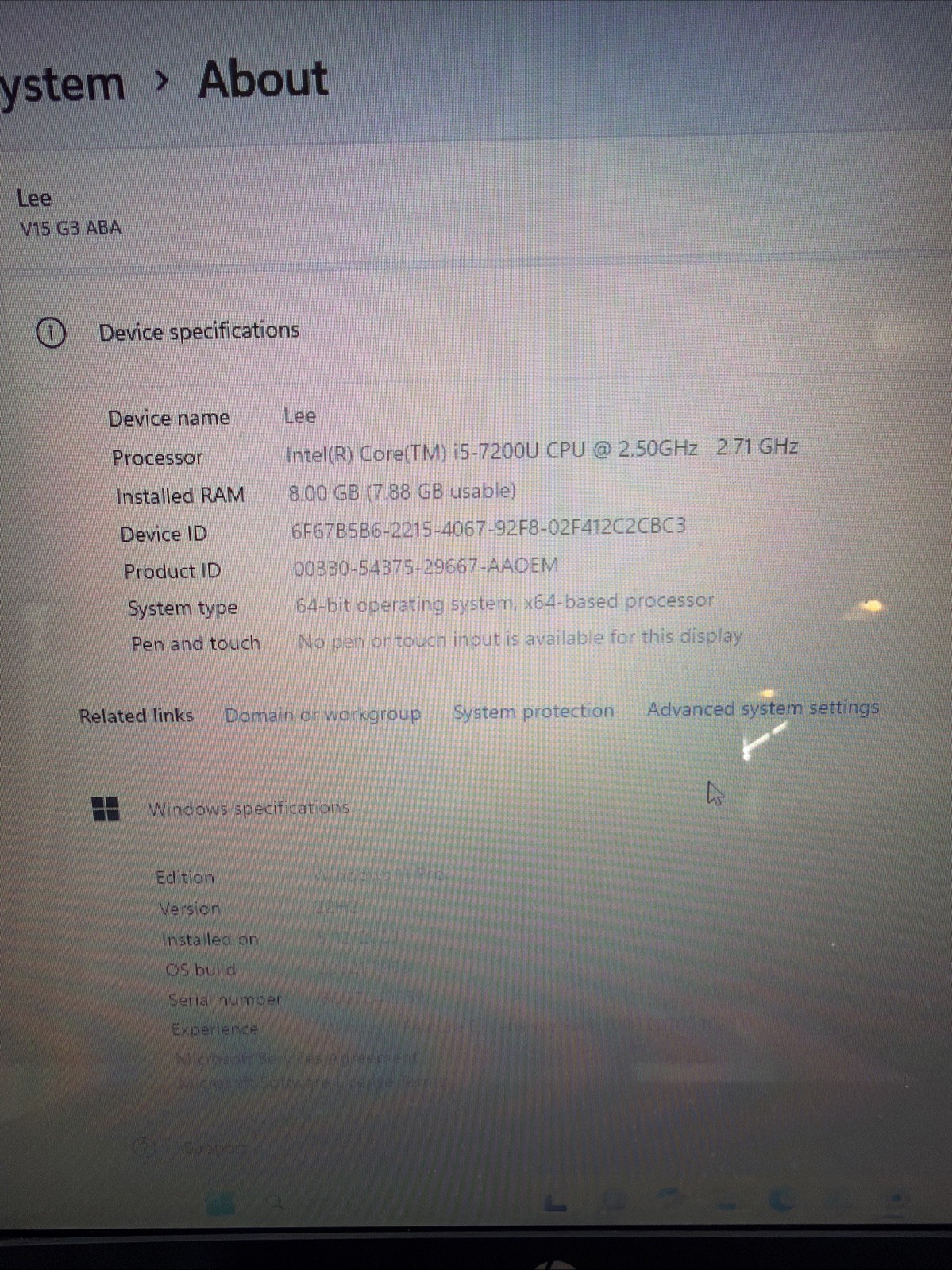HP NoteBook 17-bs011dx 17.3″ HD+ i5-7200U 8gb Ram 256gb SSD W11 Pro Charger