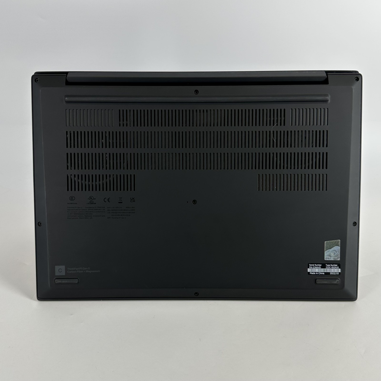 Lenovo ThinkPad P1 Gen 5 16 QHD+ 2.5 GHz i9-12900H 32GB 1TB SSD RTX 3080 Ti
