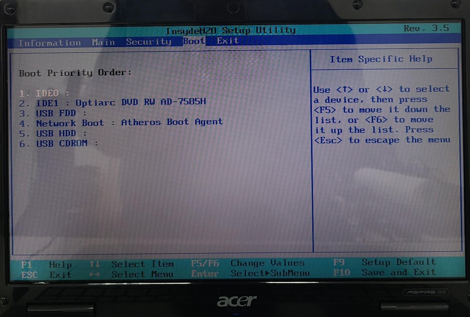 Acer Aspire 5532-5535 15.6″ Laptop AMD Athlon 64 TF-20 3GB Ram NO HD/OS (FL)