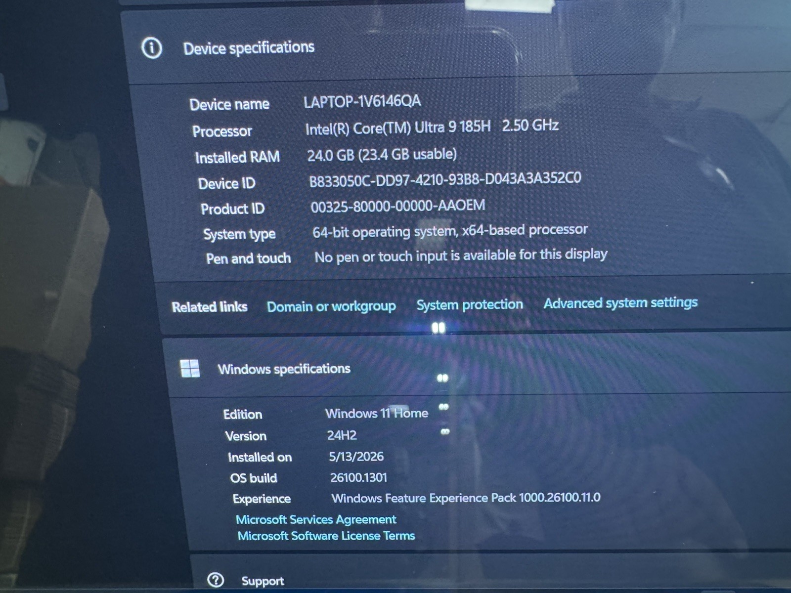 ASUS VivoBook Pro 15 Q543M Core Ultra 9 185H 24GB RAM 2TB SSD RTX 3050 OLED