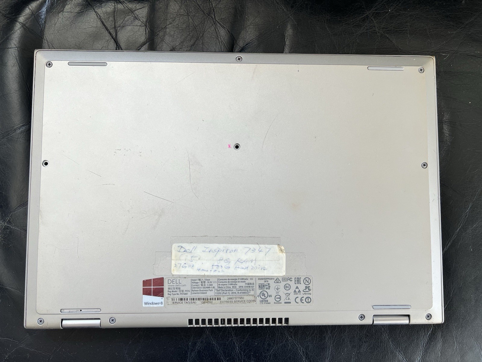 Dell Inspiron 13.3” touchscreen, (i5, 2.7GHz,8G ram,500G HDD)-factory reset