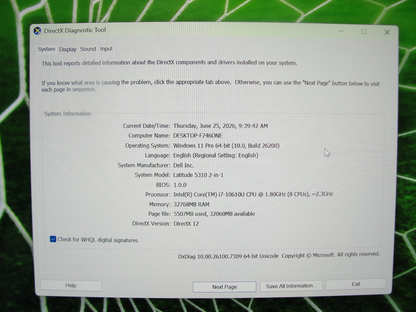 Dell Latitude 5310 2n1 13.3″ FHD TOUCH i7-10 vPRO 1.8GHz 32GB 512GB SSD W11P +PA