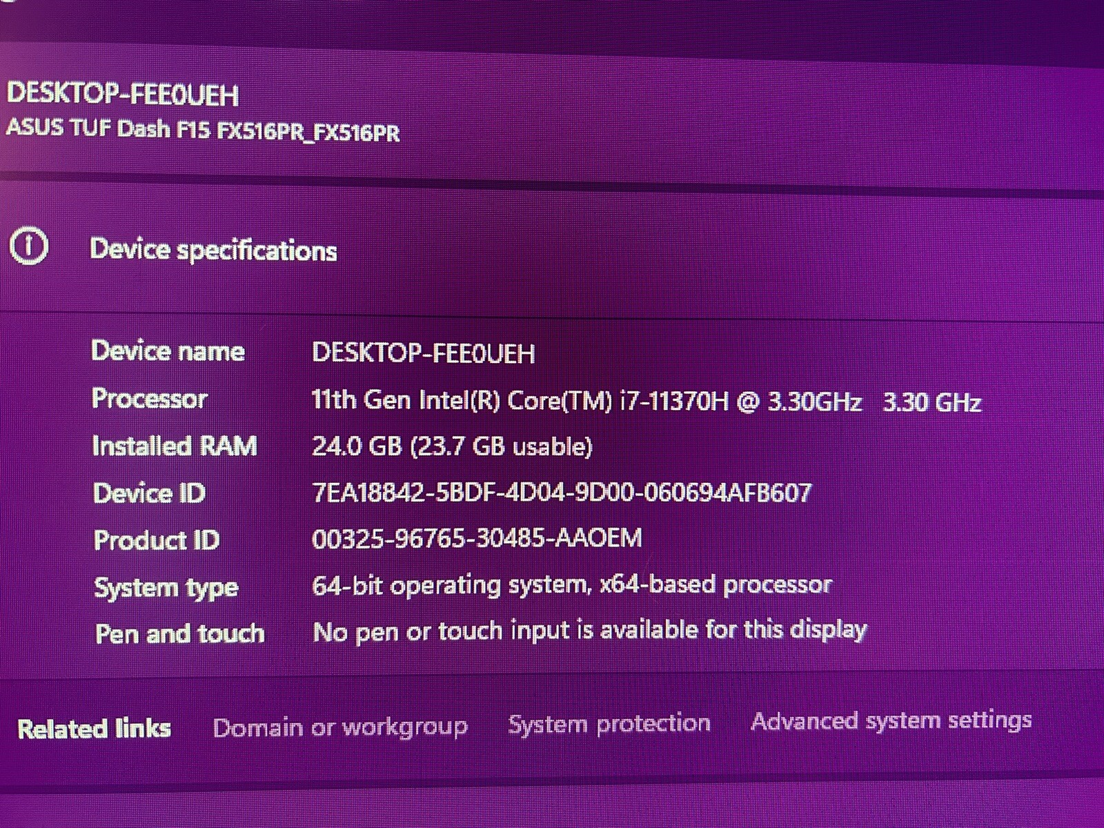 ASUS TUF Dash F15 FX516PM 15.6″ (512GB SSD, Intel Core i7 11th Gen., 3.30…