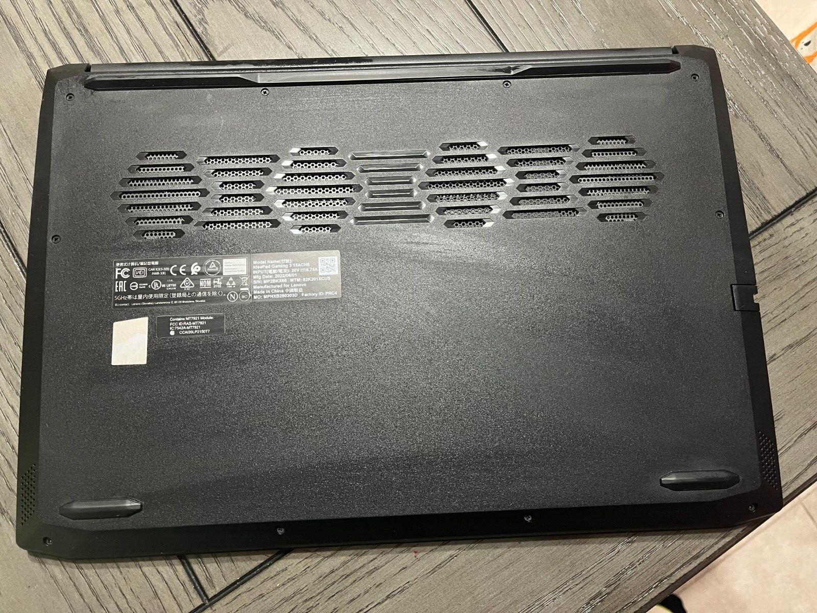 Lenovo IdeaPad Gaming 3 15ACH6 15.6” (512GB SSD AMD Ryzen 5 5600H 3.3GHz 8GB…