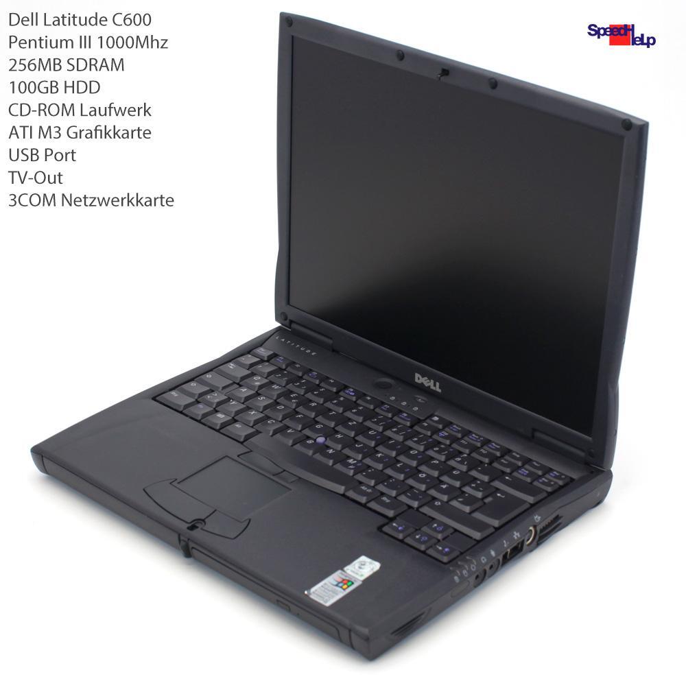DELL LATITUDE C600 NOTEBOOK LAPTOP WINDOWS 98 PARALLEL LPT PENTIUM 1000MHZ 256MB