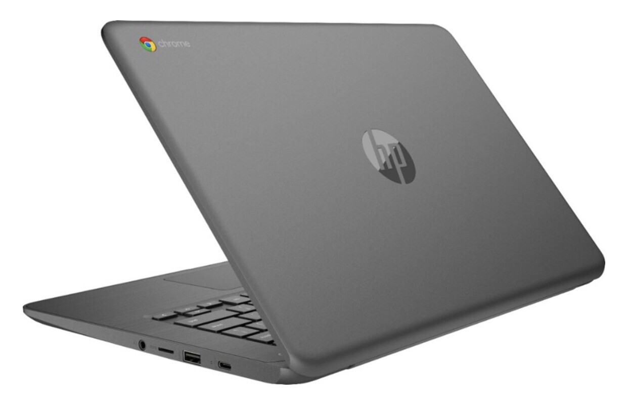 HP 14″ Touch-Screen Chromebook Intel Celeron 4GBMemory 32GB eMMC Flash N3350Gray