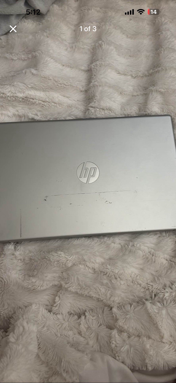 HP Notebook 14″ Silver Laptop Intel Core i3 12th Gen 8GB RAM Webcam