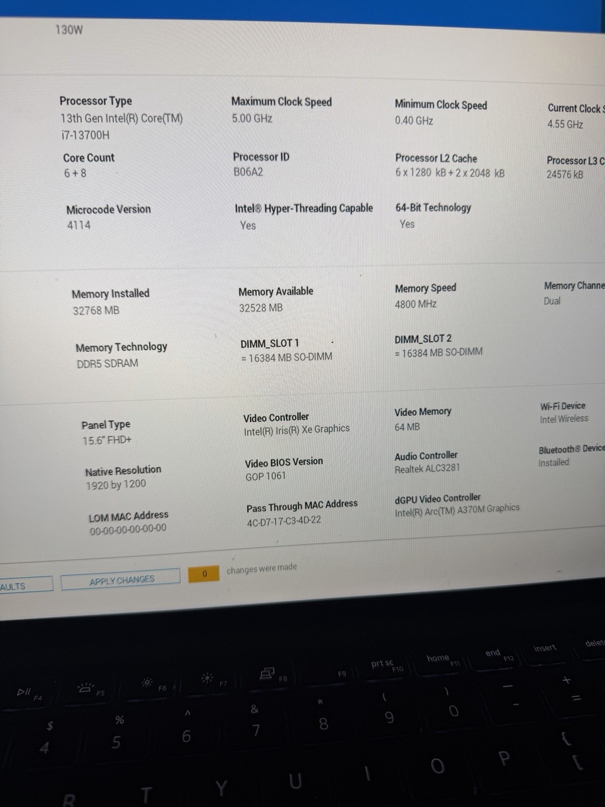 Dell XPS 15 9530 I7-13620H, 32GB RAM, 1TB SSD, 15.6″ FHD+ Display