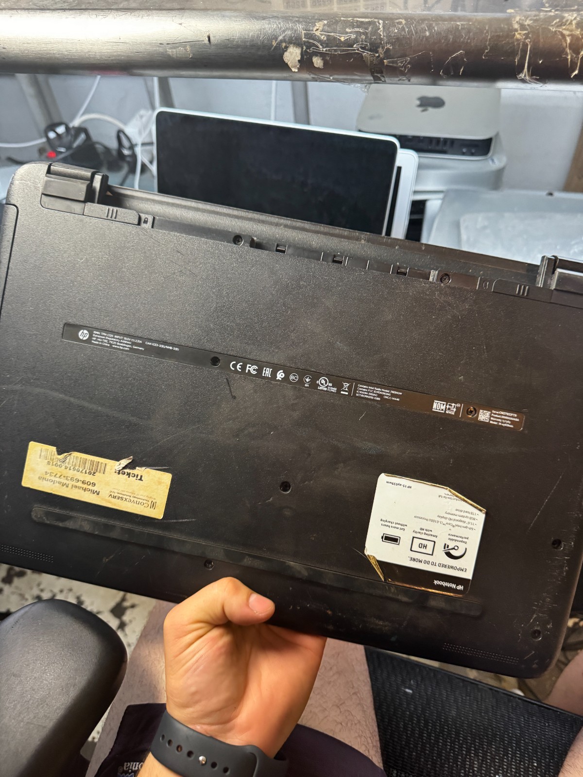 HP 15-dw300 Core I3-6100U 8GB RAM Laptop For Parts/Repair #6261