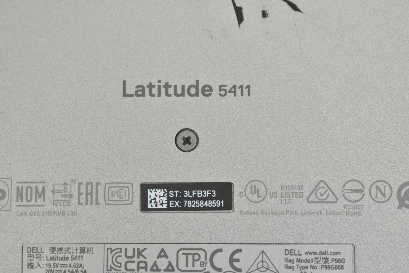 Dell Latitude 5411 Laptop i5-10400H 2.6GHz 16GB 256GB SSD No OS *See Details*