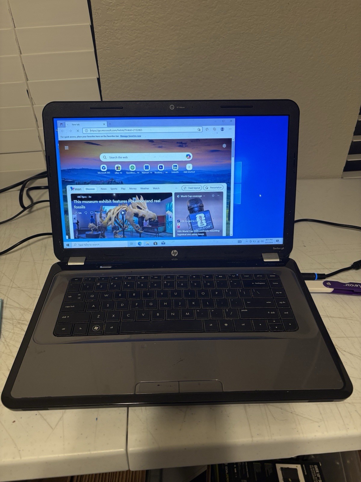 HP Pavilion G6-1B60US 15.6in, AMD A4-3300M 1.9GHz, 4GB, 500GB Laptop, Win 10