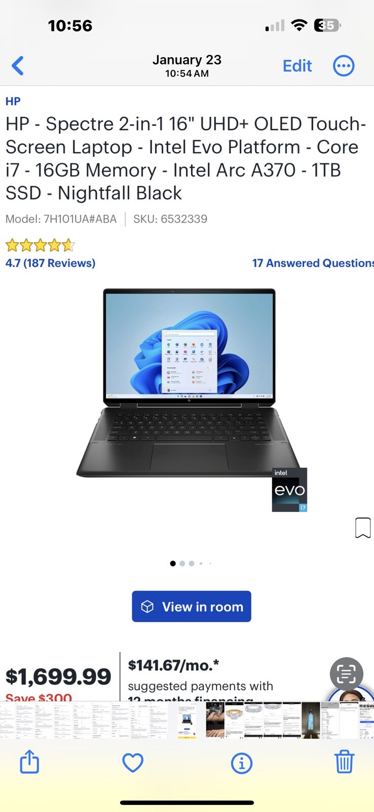 NEW NEVER OPENED HP Spectre F2023dx. Ask Questions Bc I Pics Pics Are Of Box