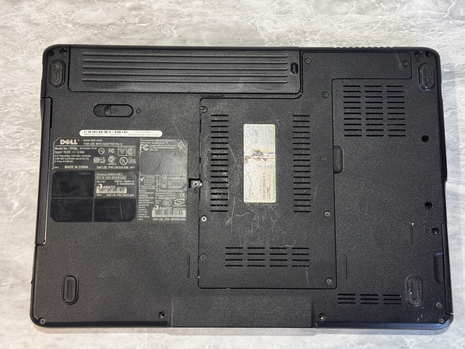 Dell Inspiron 1525 Laptop Intel C2D 2GHz 1.5gb RAM 80gb HDD Windows XP