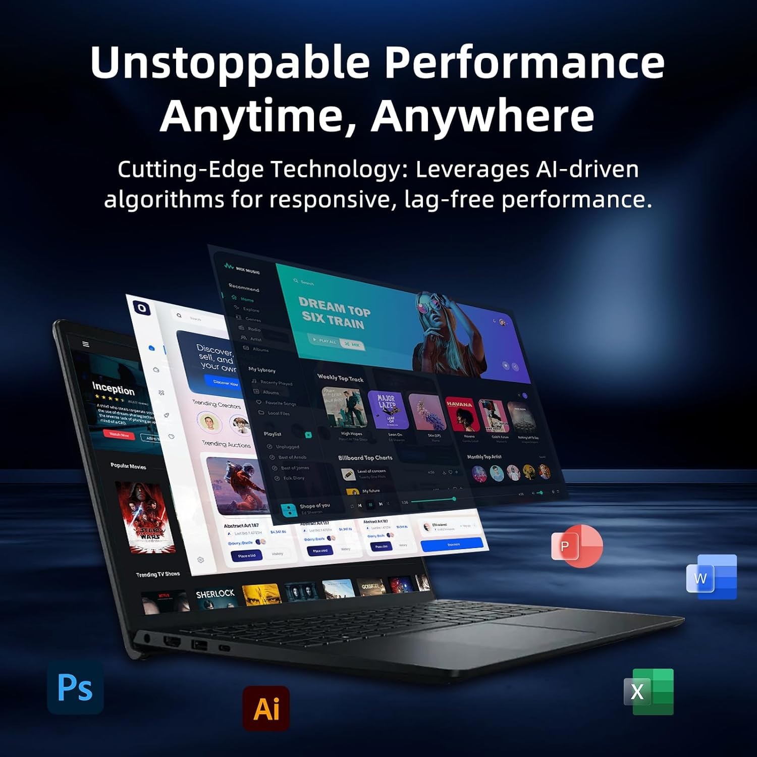 Dell Inspiron 15.6″ FHD Touch i5 10-Core Upto 64GB RAM & 2TB SSD OFFICE Lifetime