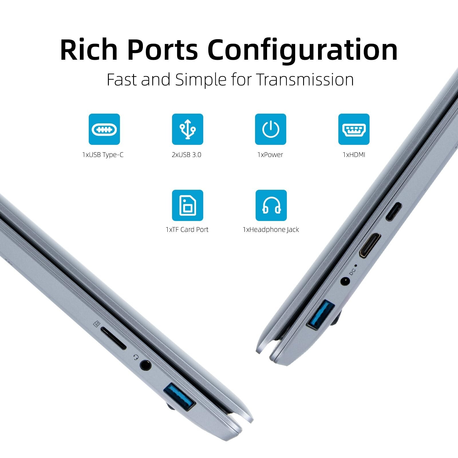 2025 Laptop Computer Anmesc 15.6′ Intel Quad-Core Processors 12GB RAM+512GB SSD