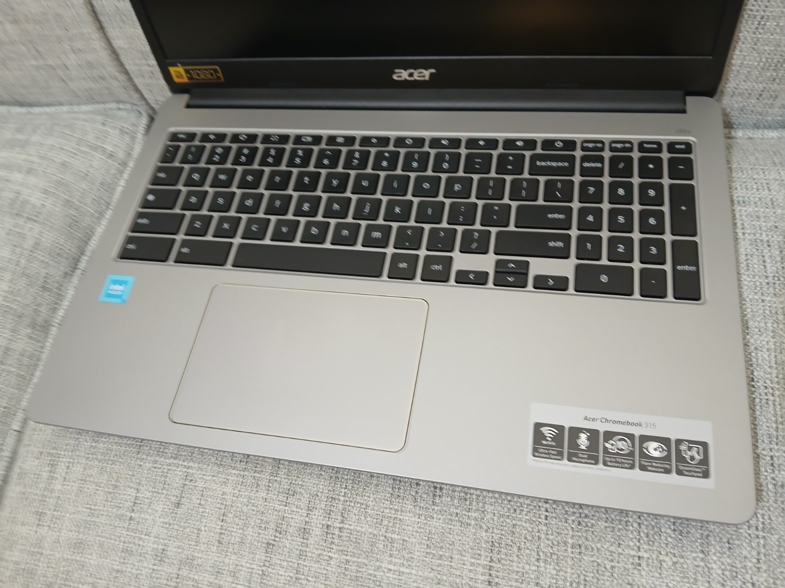 Acer Chromebook 315 CB315-4H 15.6″ FHD Intel Celeron Chrome OS Laptop Silver
