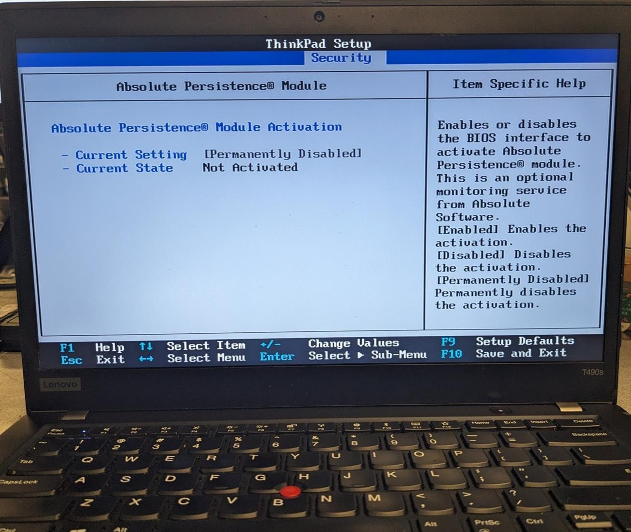 LENOVO THINKPAD T490S i7-8665U @ 1.90GHz, 8GB RAM, NO HDD/OS