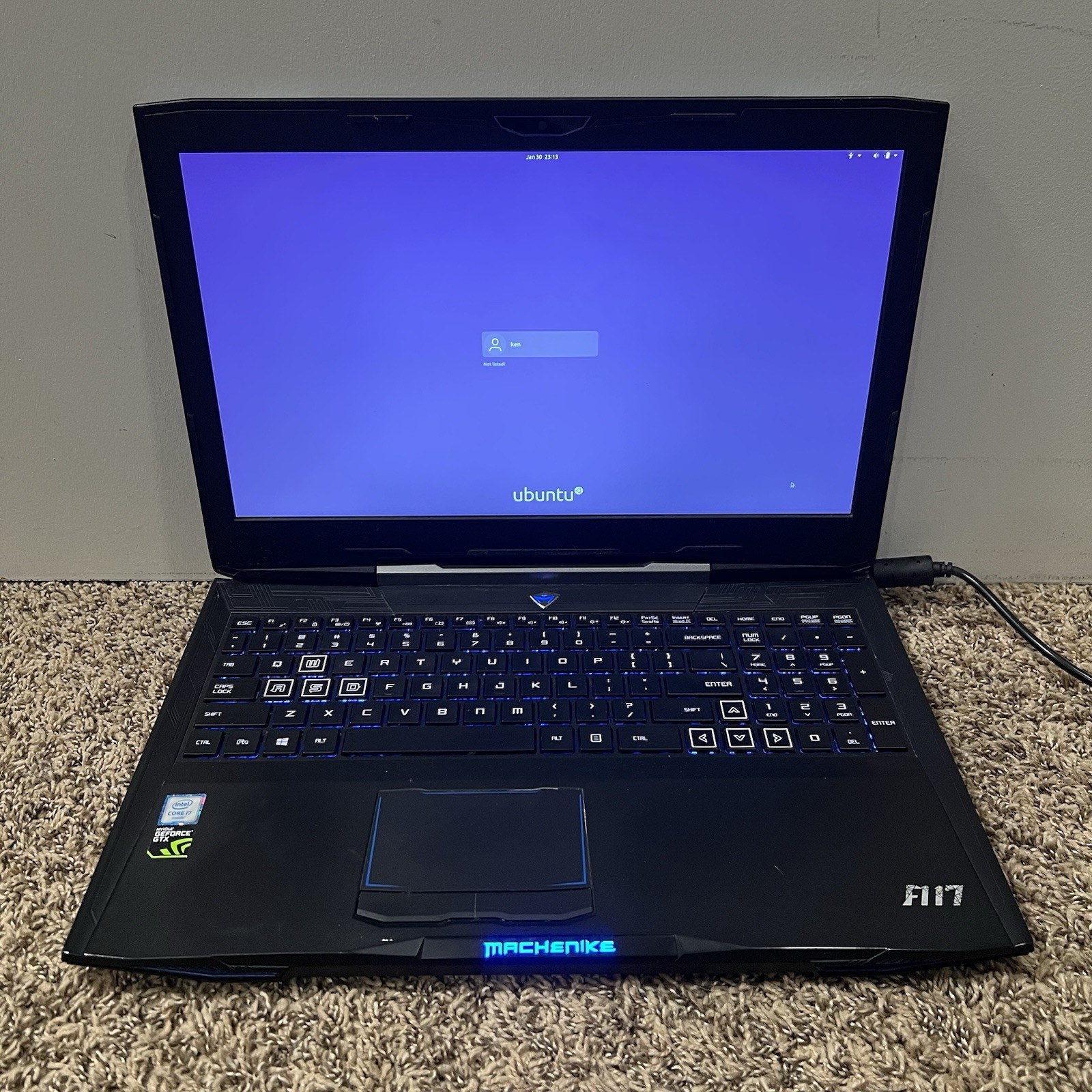 Machenike Gaming Laptop F117-F2 GeForce GTX Intel Core i7 NVIDIA -READ