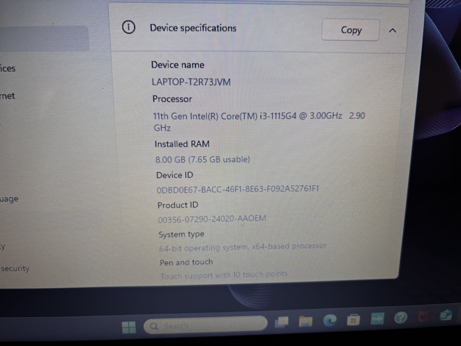 HP 15-DY2702DX 15.6″ 8GB 256GB, Natural Silver