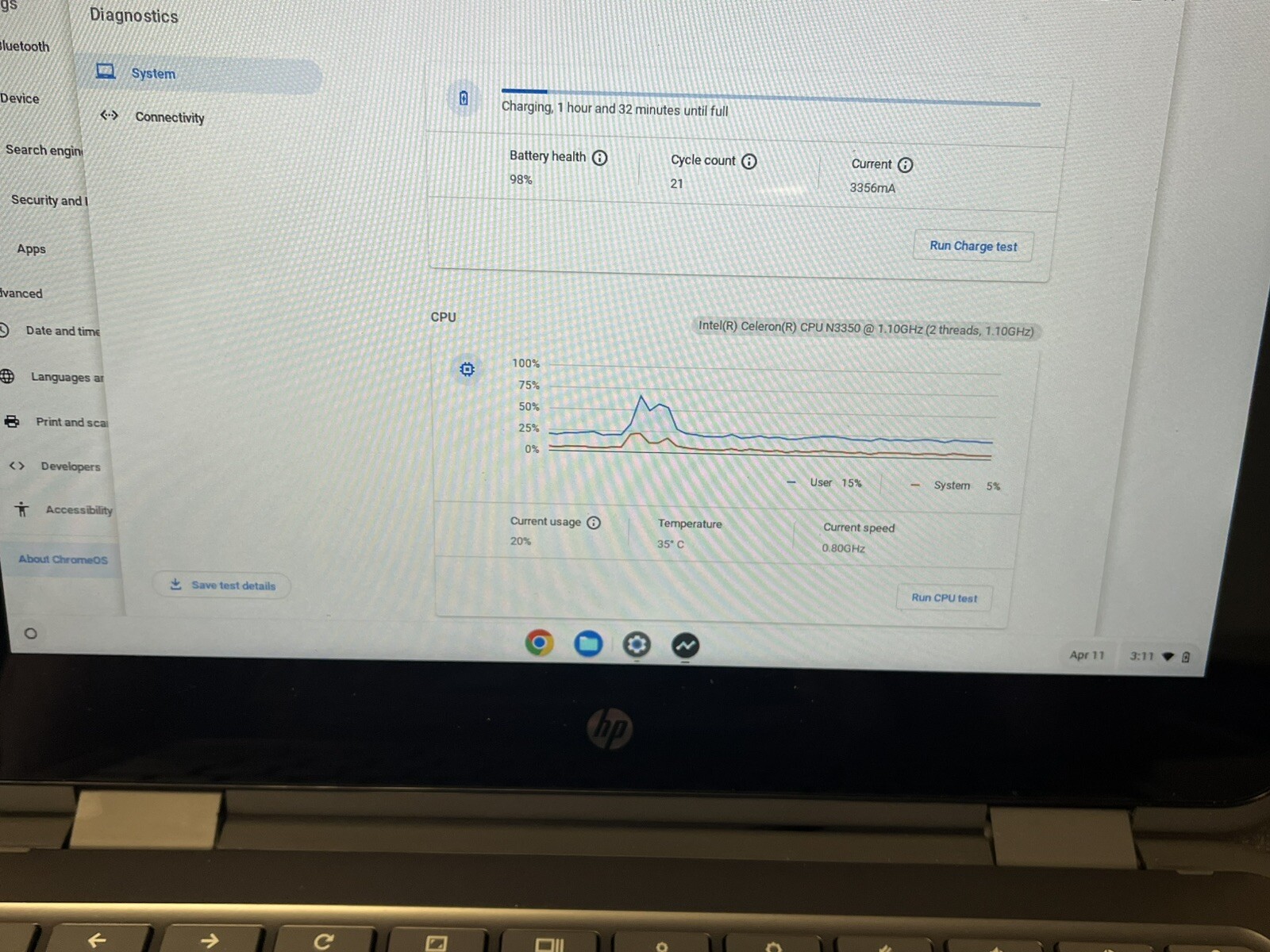 HP Chromebook x360 11 G1 EE Intel N3550 1.10GHz 4GB RAM 32GB eMMC #2