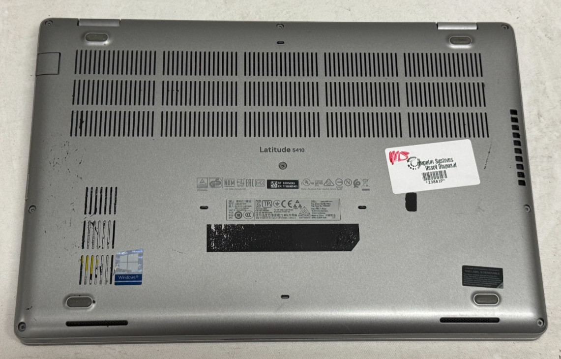 Dell Latitude 5410 14″ (i7-10610u 1.80GHz – 16GB RAM – 512GB SSD – Win11Home)