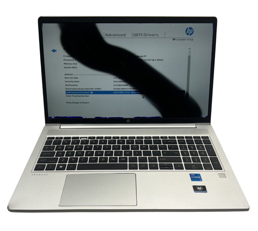 HP ProBook 450 G8 15.6″ Laptop (i5-1135G7, 16GB RAM, NO SSD/OS) DAMAGED SCREEN