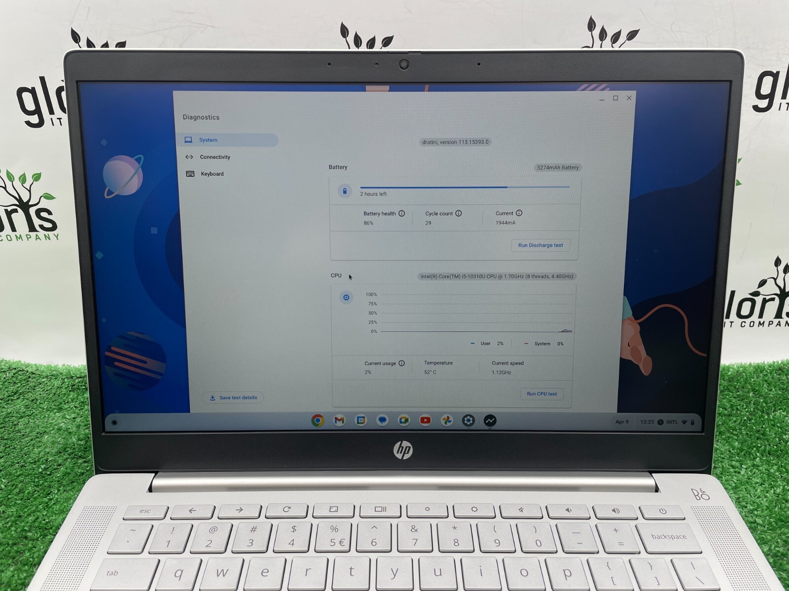 HP Pro c640 Chromebook Laptop Intel i5-10310U 1.70GHz 8GB RAM 64GB SSD ChromeOS