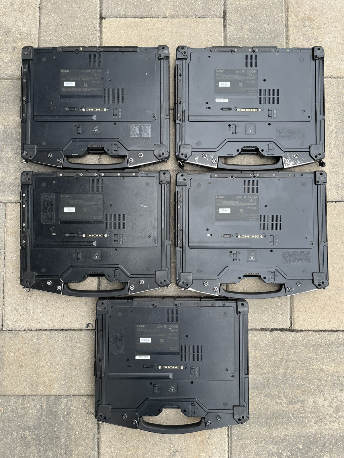 Lot of 5 Getac S410 Rugged Laptop As Is Core i5-6300U @2.40GHz 4GB Touch 4G