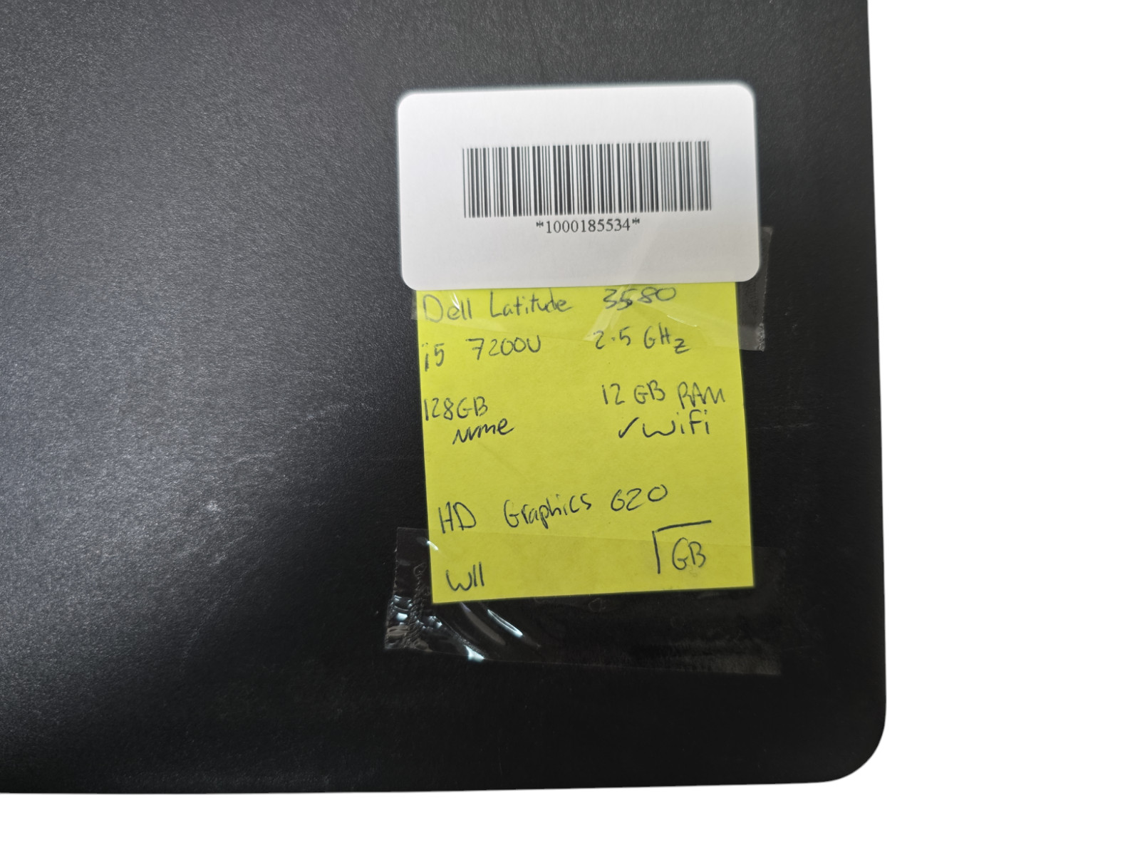 Dell Latitude 3580 i5-7200U@2.5GHz 128GB NVMe 12GB Ram Win 11 reset good battery