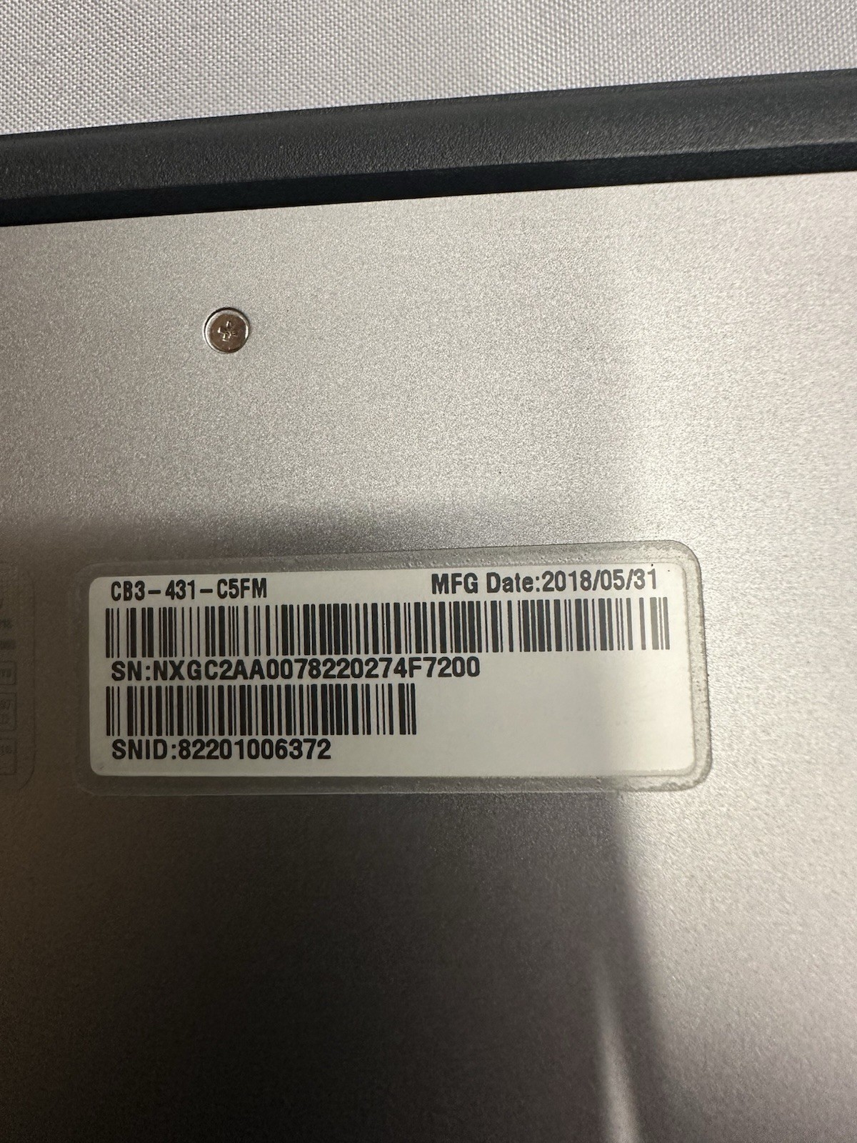 Acer Chromebook 14 CB3-431-C7VZ 14″ Intel Celeron 4GB RAM 32GB eMMC ChromeOS