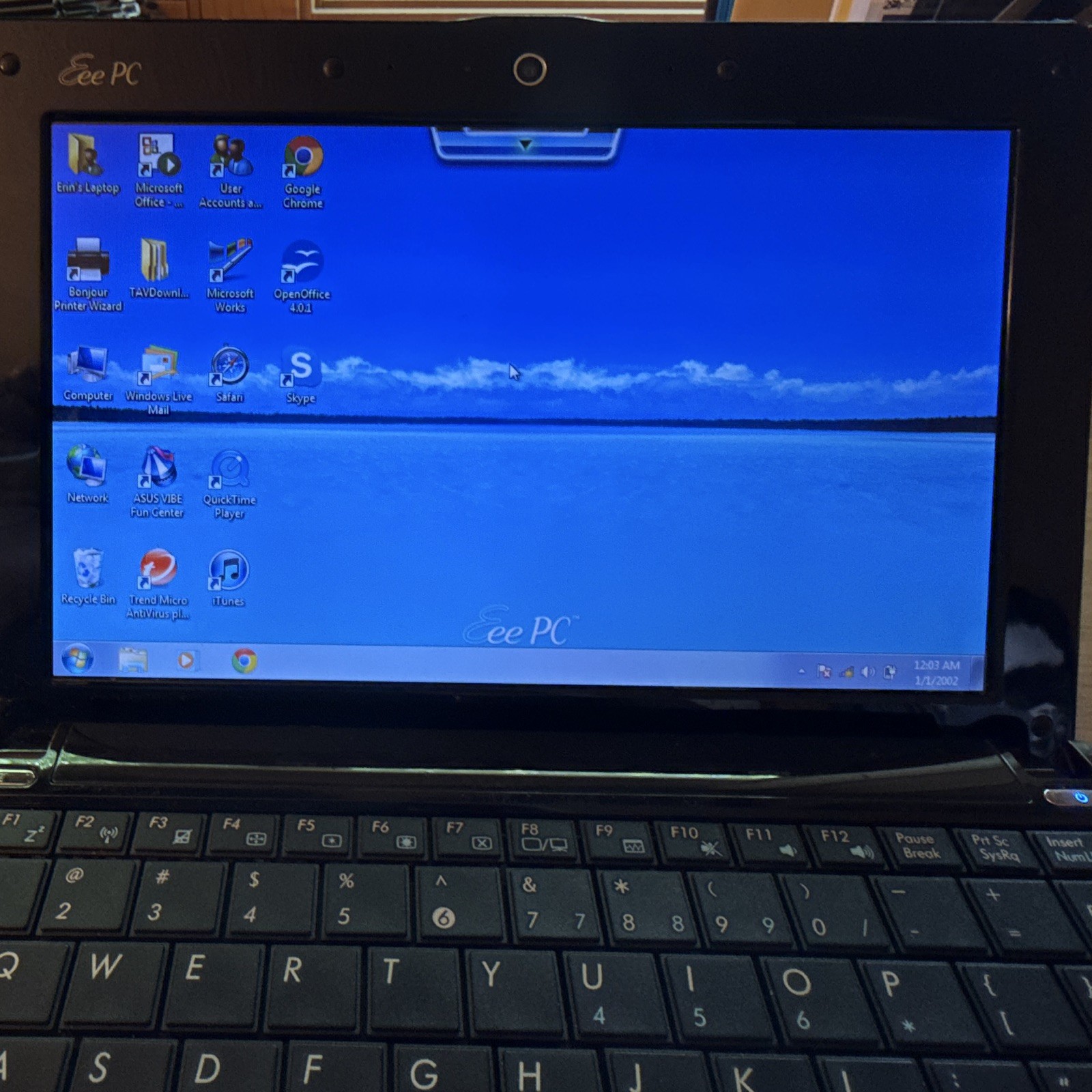 ASUS Eee PC 10.1″ Netbook Intel Atom 1.60GHz 1GB RAM 160GB HDD Win7
