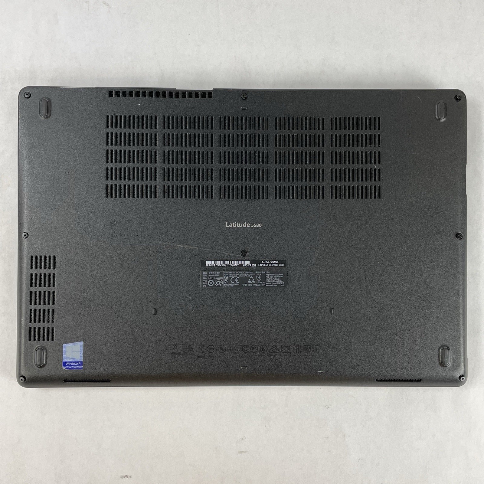 Dell Latitude 5580 15.6″ i5-7300U 2.60 GHz 8 GB RAM No SSD No OS – Bad Edge