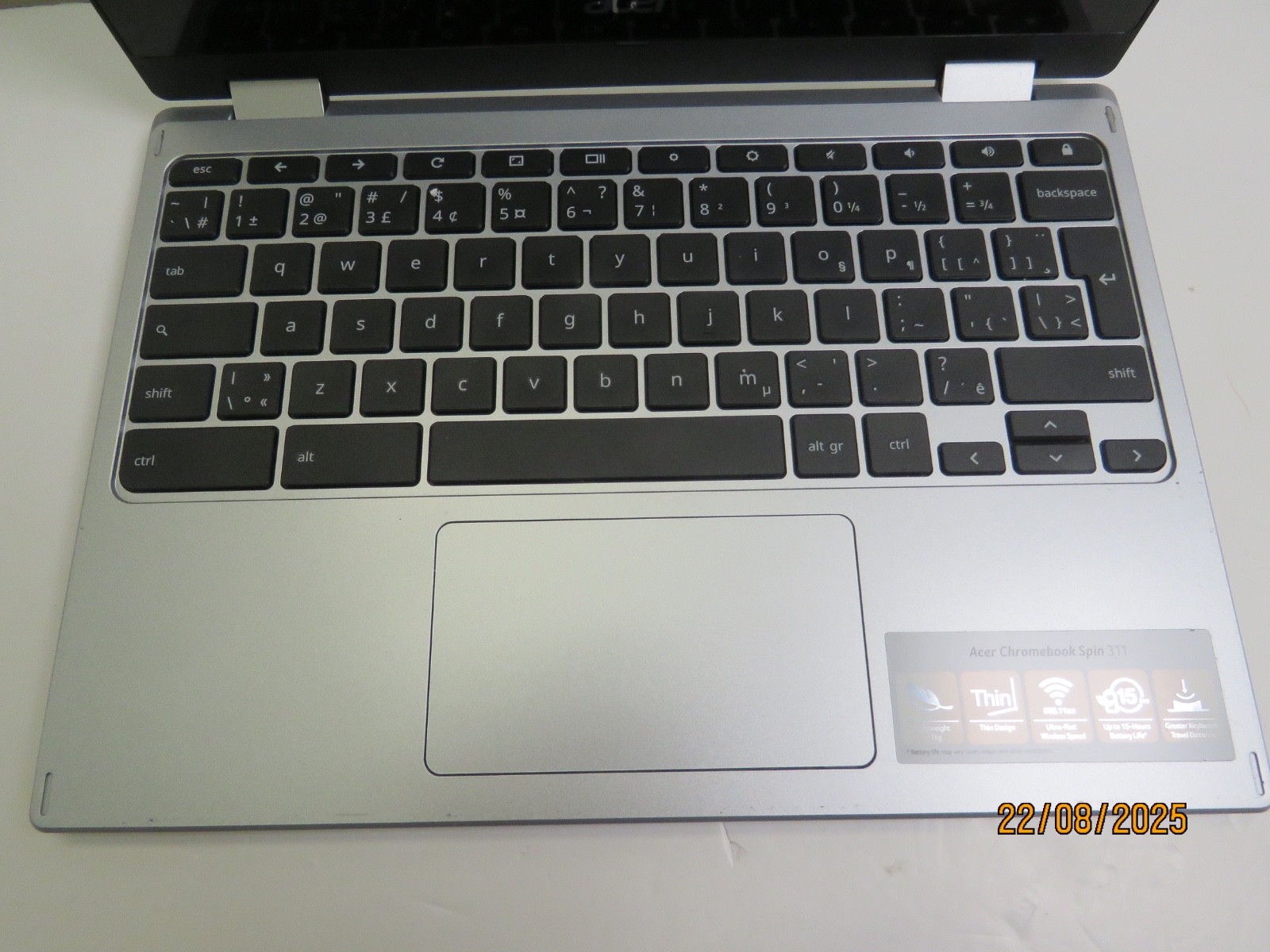 ACER CHROMEBOOK MEDIATEK MT8183 4GB RAM 64GB STORAGE 11.6″ LAPTOP [DW6]
