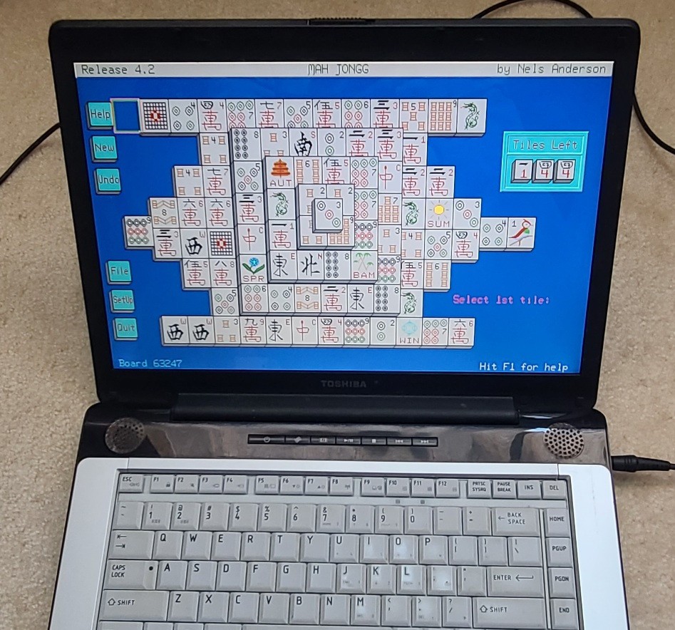 Toshiba Satellite A215 laptop Windows 7 Pro & Open DOS Dual Boot, Works Great!