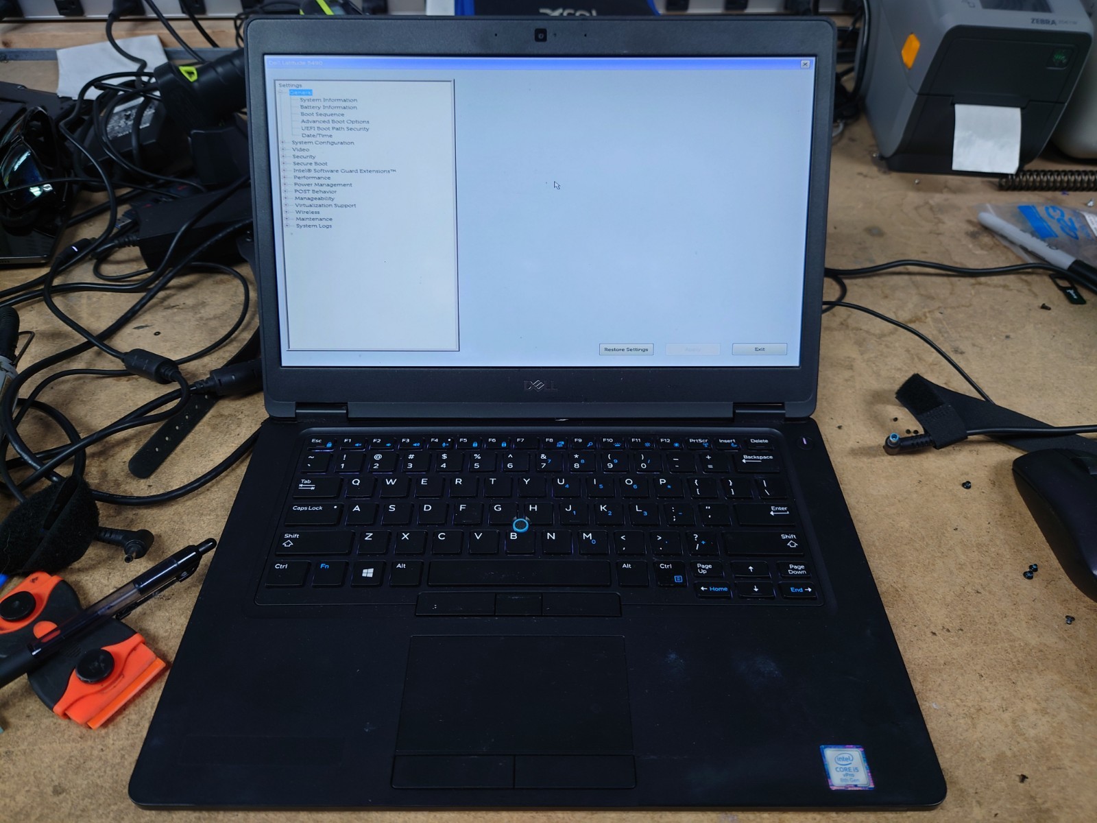 Dell Latitude 5490 14″ FHD i5-8350U 8GB RAM No OS/SSD