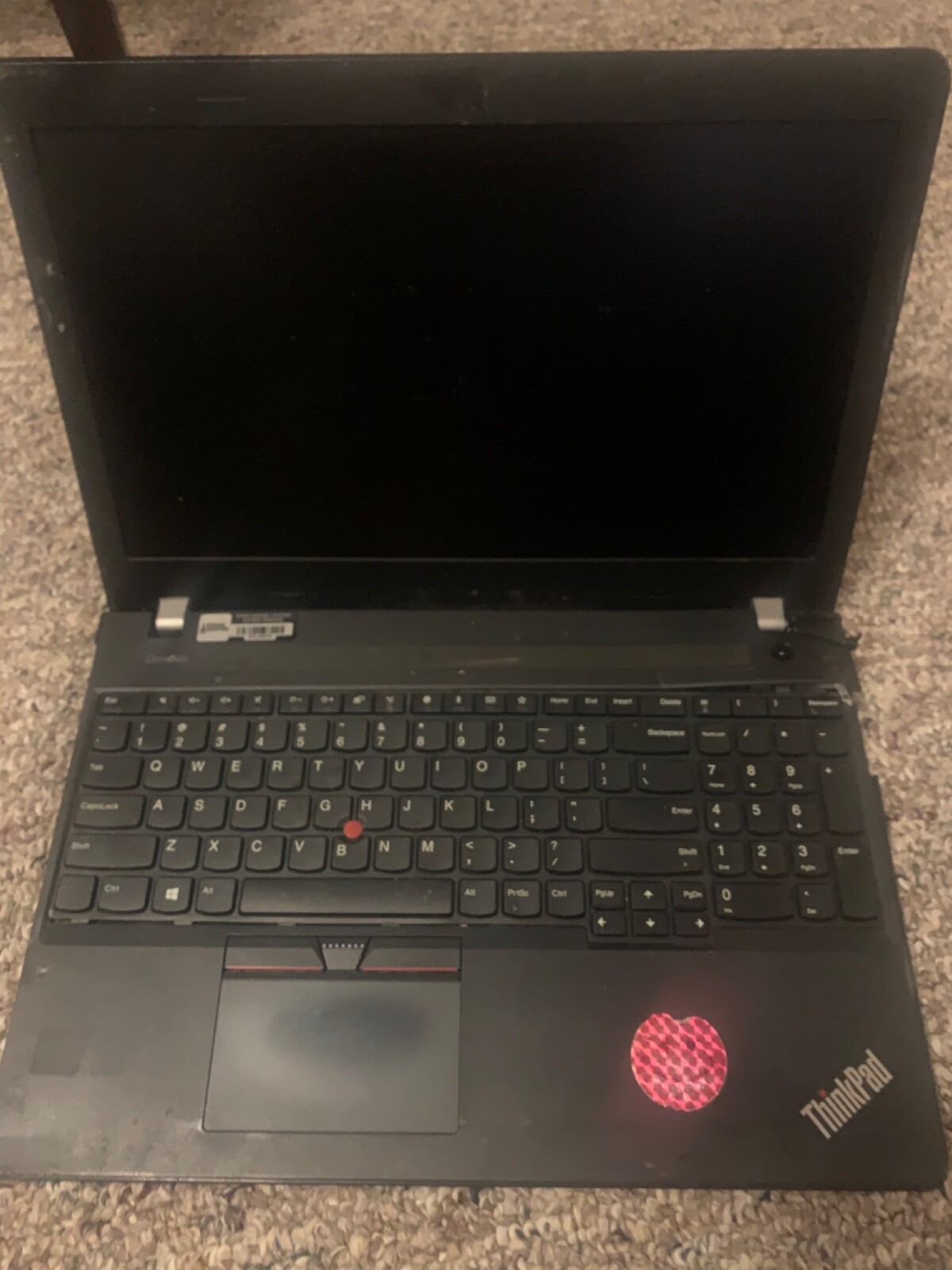 Lot of 4 laptops Lenovo ThinkPad E575 AMD pro with charger and battery