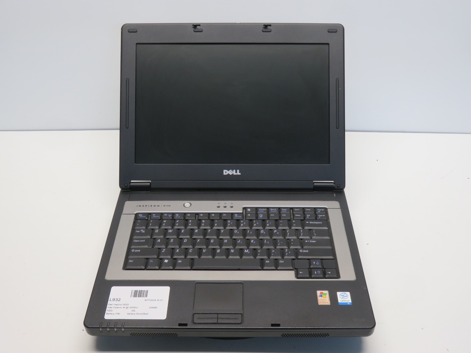 Dell Inspiron B120 Intel Celeron M 1.40GHz 256MB NO HDD No Batt