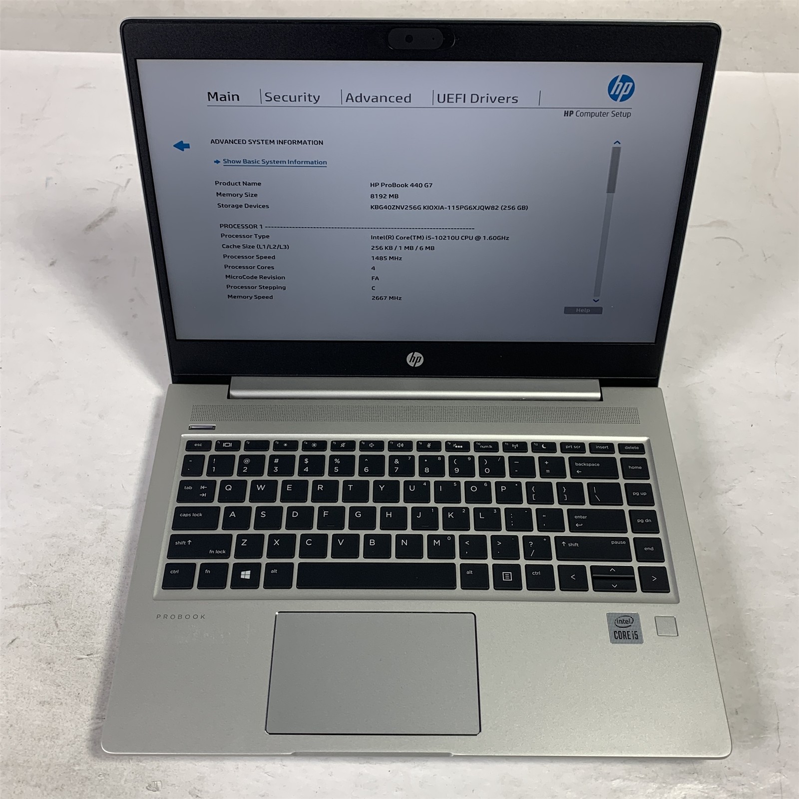 HP ProBook 440 G7 14″ Laptop Core i5-10210U 1.6GHz 8GB 256GB NVMe SSD – Win11