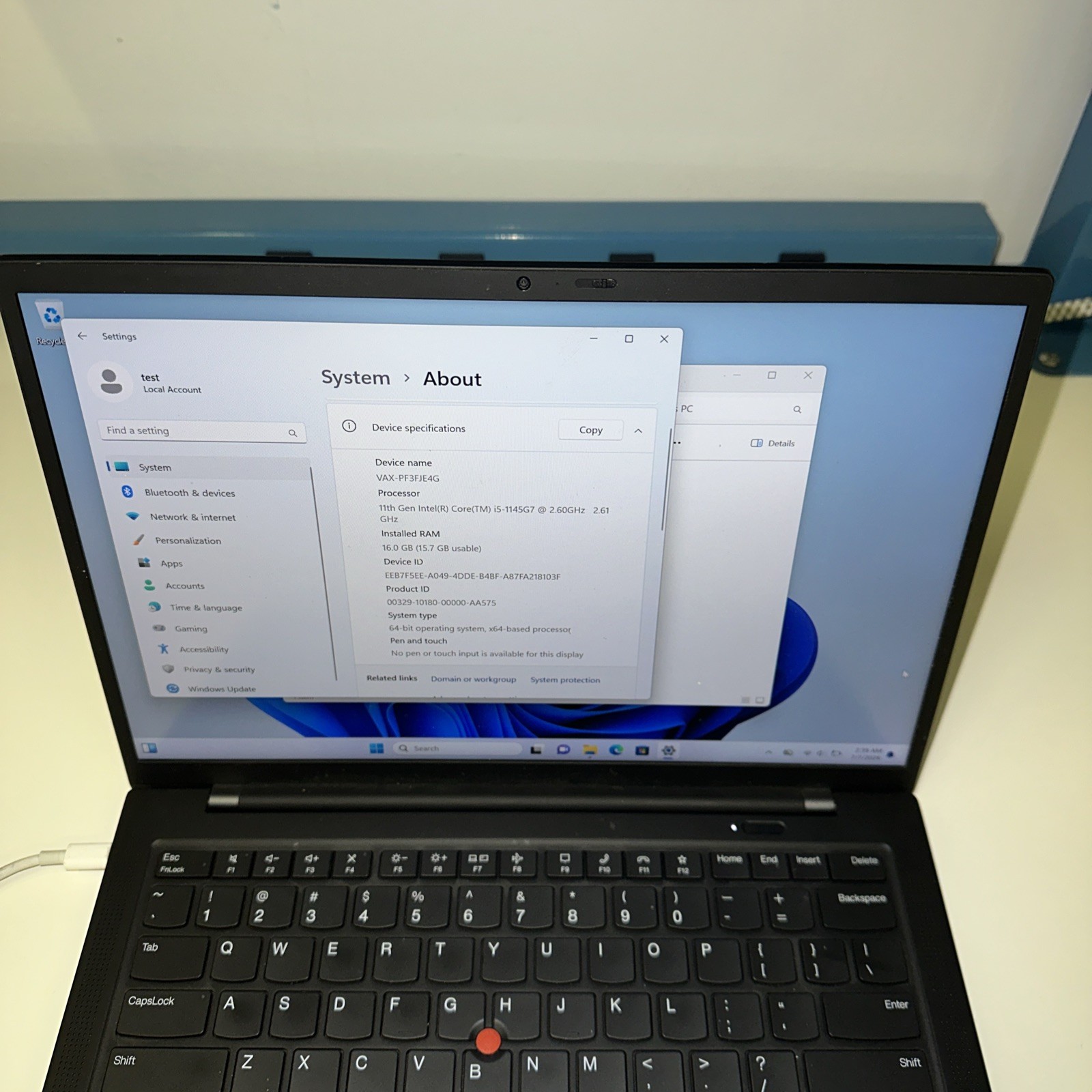 Lenovo ThinkPad X1 Carbon Gen 9, 14.0″, i5-1145G7, 16GB RAM, 512GB SSD, W11 Pro