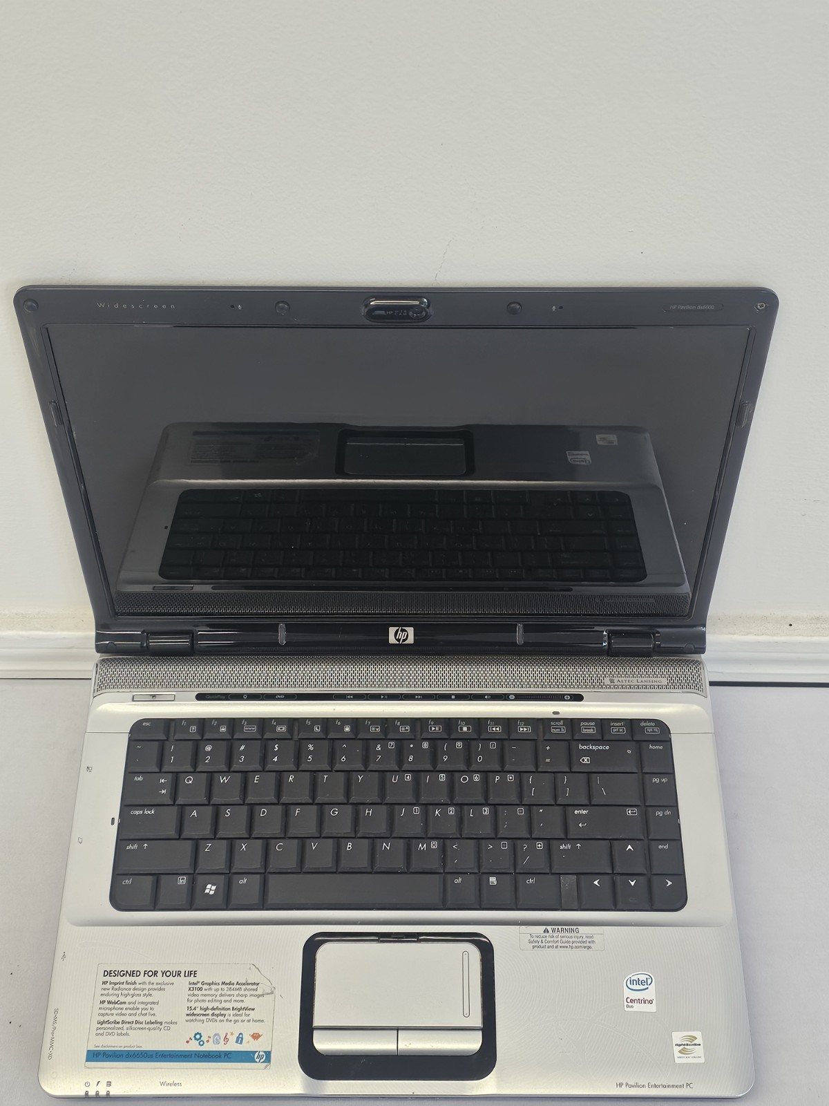 HP Pavilion dx6500 Laptop – Intel Duo T5250 – 4GB RAM – 120GB HDD – Windows 10