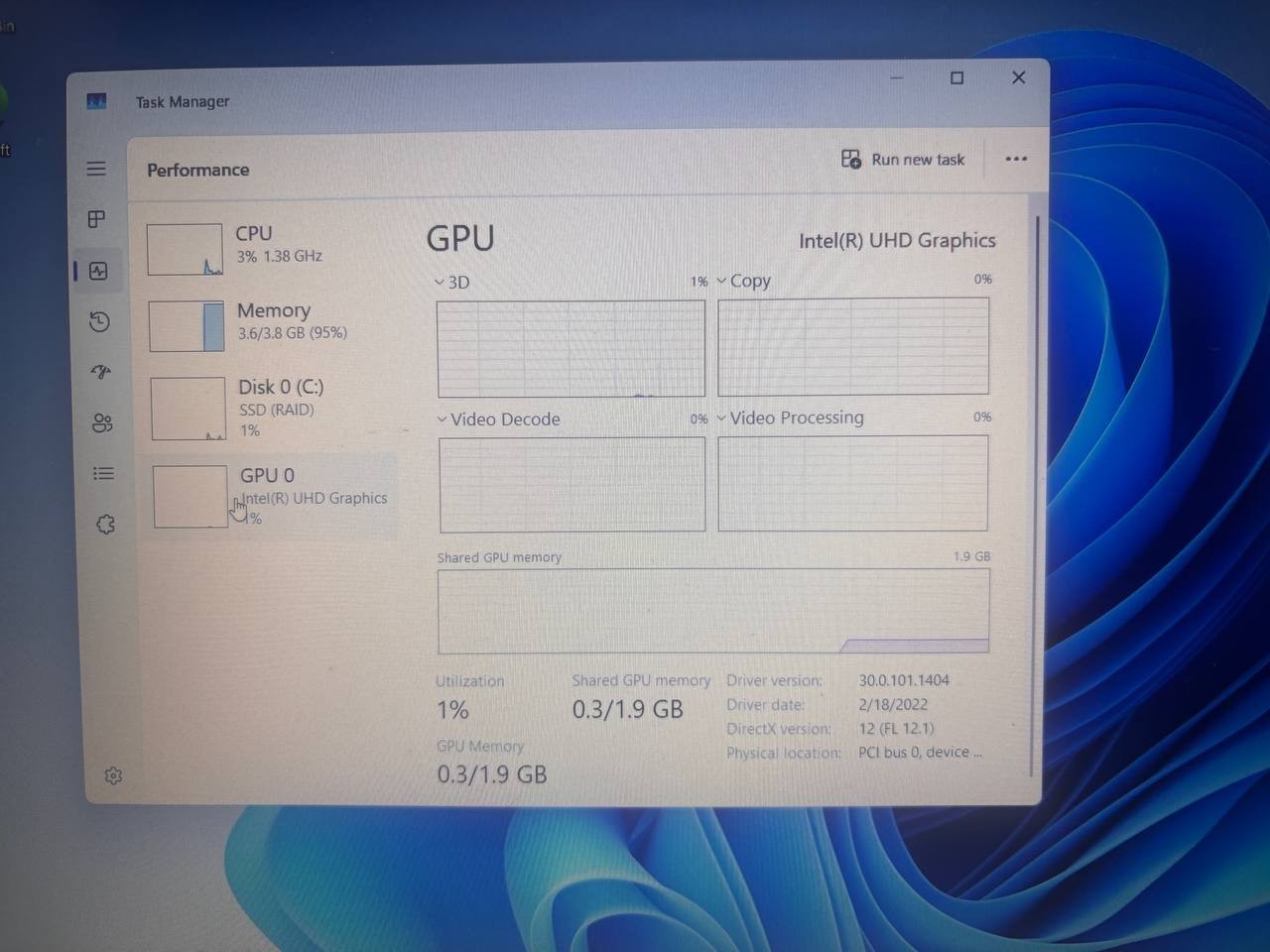 Acer A315-58-34DA Aspire 15.6″ FHD i3-1115G4 3GHz 128GB SSD 4GB RAM PH9