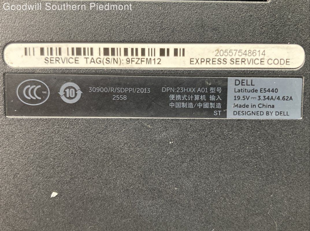 Dell Latitude E5440 Core i5-4310U 2GHz 4Gb RAM 320Gb HDD – Tested