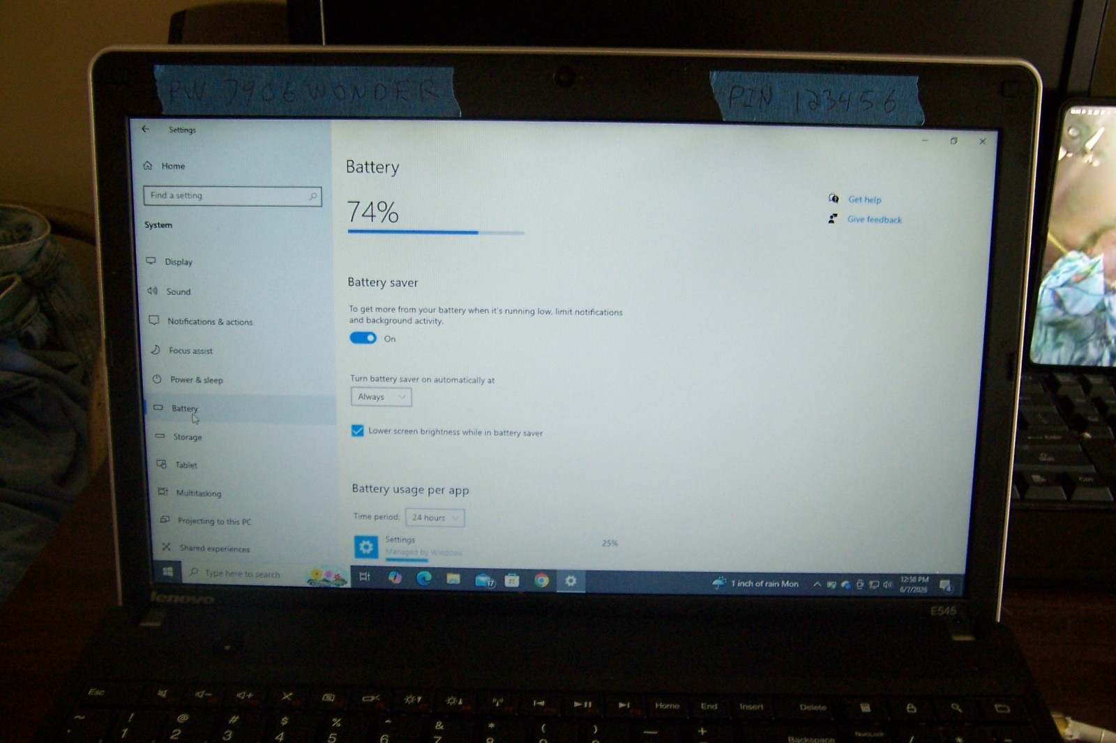 Lenovo ThinkPad Edge E545 Laptop A6-5350M 2.9GHz 277GB SSD8GB RAM DVD-R