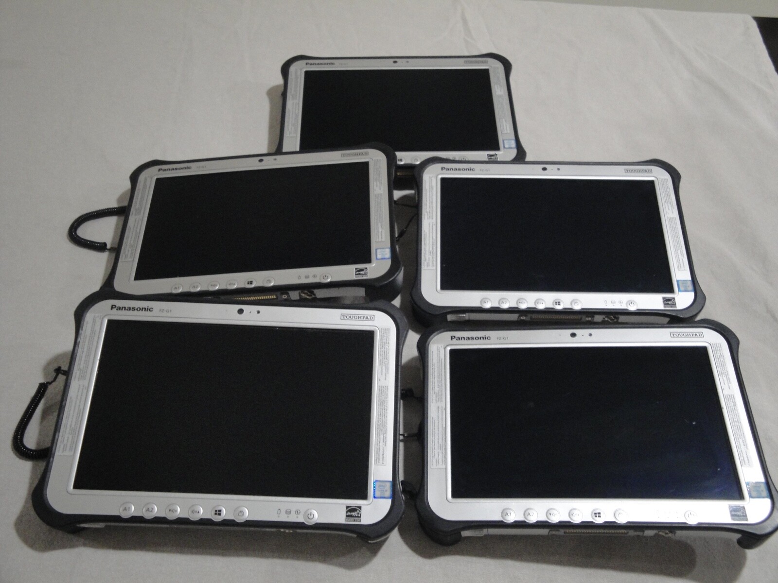 Lot of 25 PANASONIC TOUGHPAD FZ-G1 i5 2.4 8GB MK4 Smartcard Reader Hand Strap…