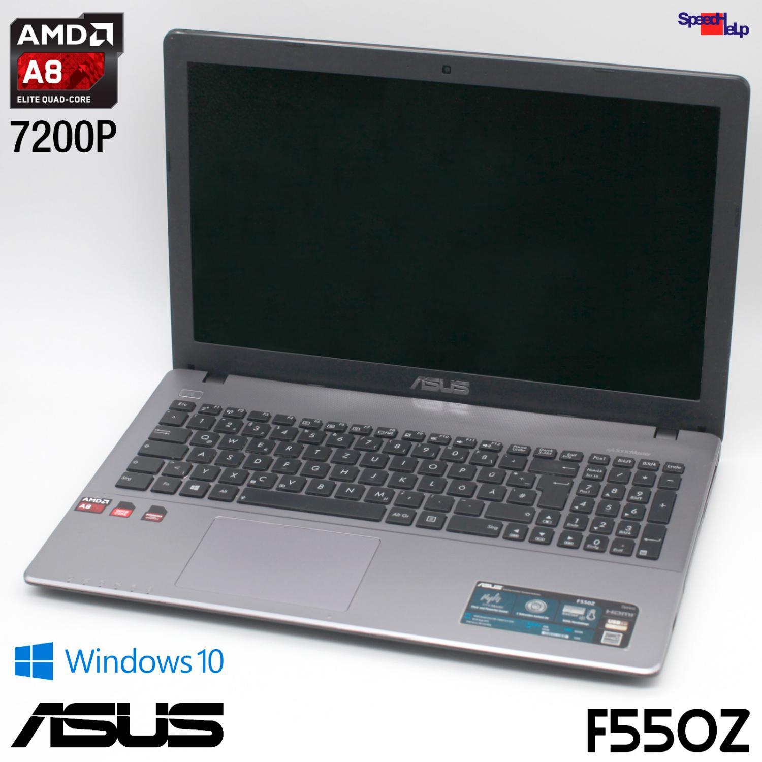 NOTEBOOK ASUS F550ZE F550Z AMD A8-7200P LAPTOP AMD RADEON R5 DVDRW 8GB 120GB SSD
