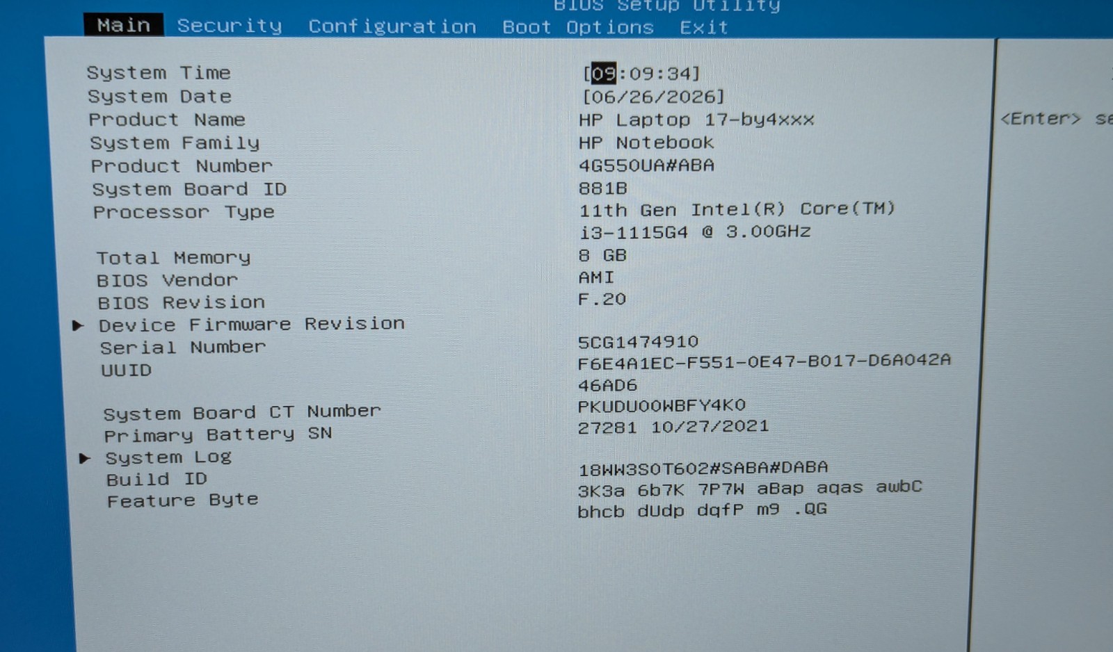 Incomplete HP 17-by4022wm 17.3″ Laptop i3-1115G4 3.00GHz 8GB RAM *KEYBOARD ISSUE