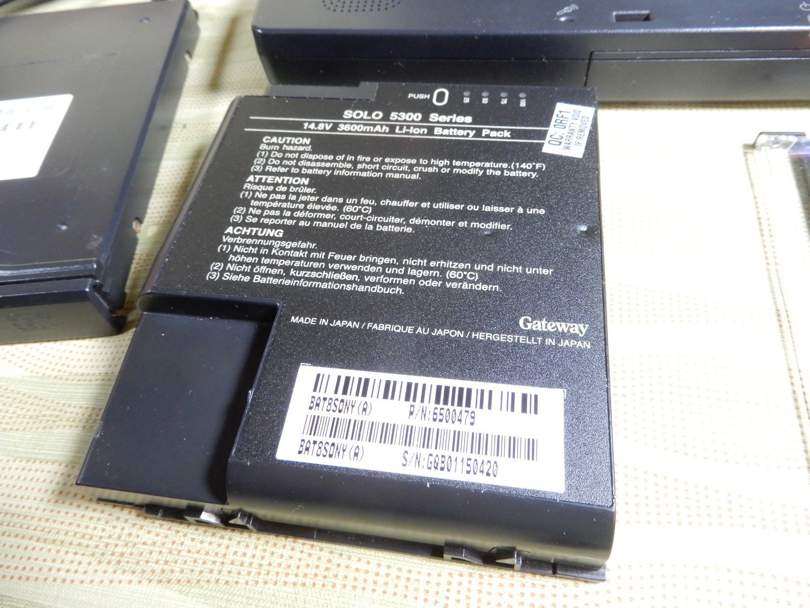 Gateway Solo 5300 Vintage Computer Great Condition No HDD Bundle! Recovery Discs